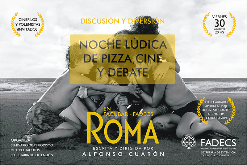 NOCHE LÚDICA DE PIZZA, CINE Y DEBATE